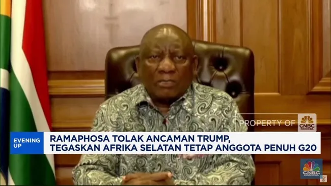 Afrika Selatan Tegaskan Posisi Sebagai Anggota G20 Meski Ada Ancaman
