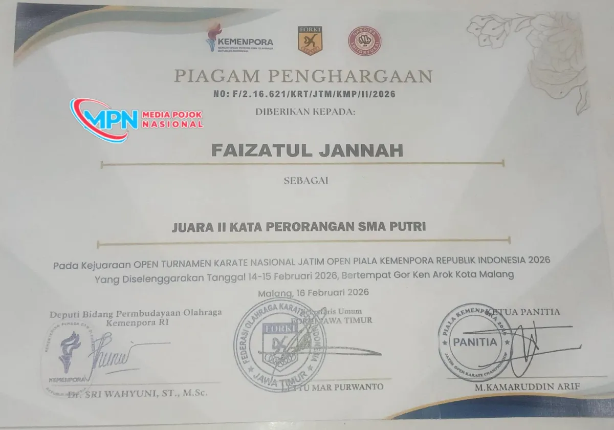 Siswa SMAN Blega Raih Juara 2 Karate, Tunjukkan Prestasi Pendidikan Bangkalan