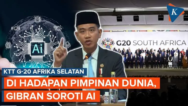 Gibran Soroti Ketimpangan Teknologi AI di KTT G20