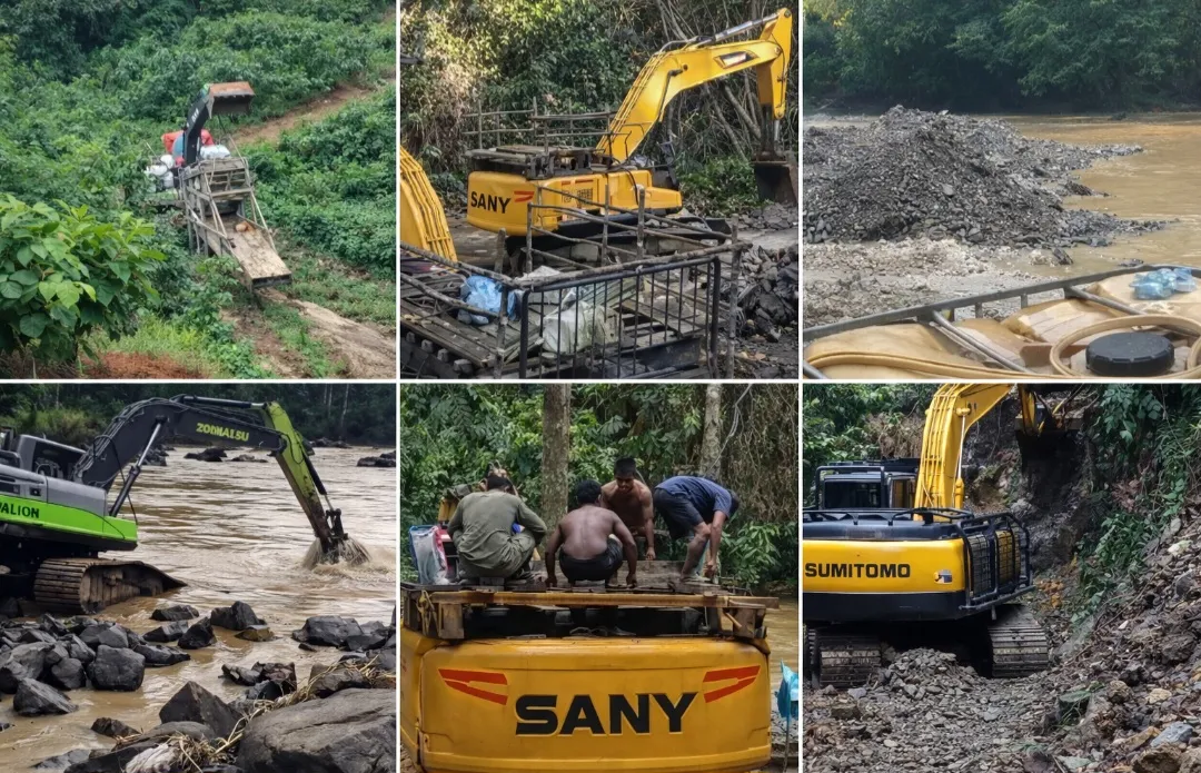 Geopark Merangin Terancam Akibat Penambangan Emas Ilegal di Air Batu
