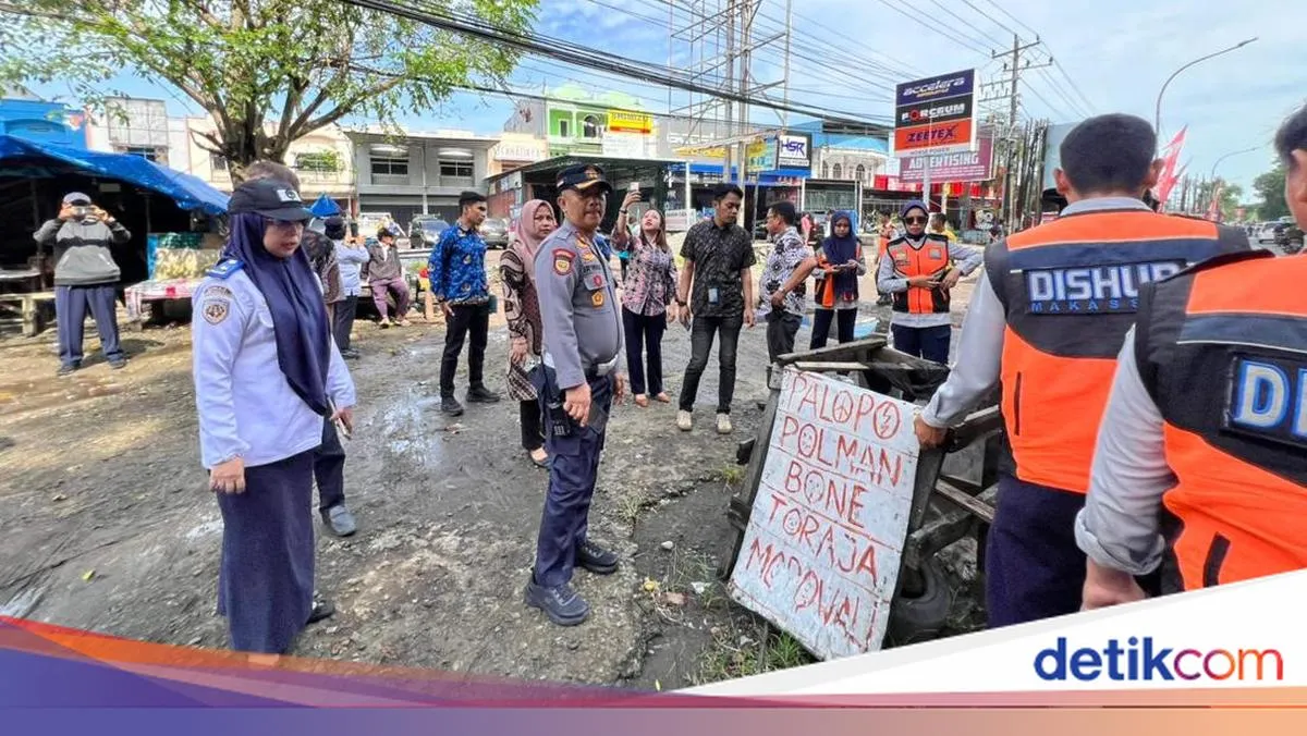 Dinas Perhubungan Makassar Tertibkan Terminal Bayangan di Jalan Poros Makassar-Maros
