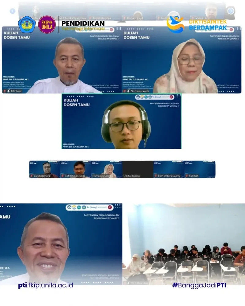 Prof. Elfi Tasrif Soroti Tantangan Pendidikan Vokasi TI dalam Kuliah Dosen Tamu