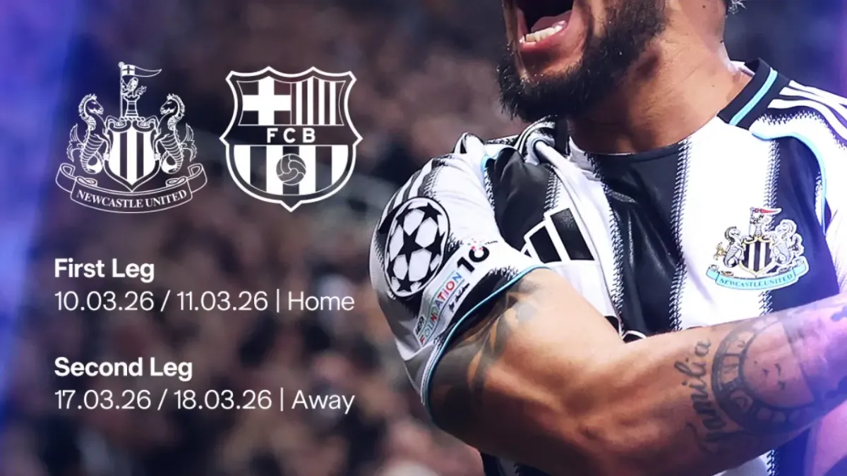 Duel Newcastle vs Barcelona di 16 Besar Liga Champions 2025/2026