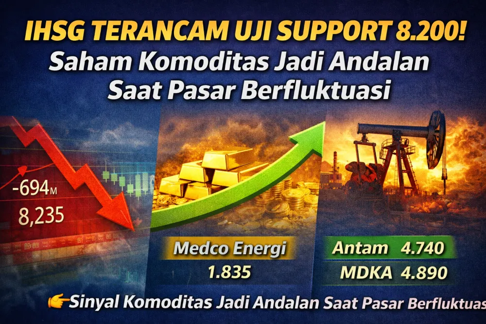 IHSG Uji Support 8.200, Saham Komoditas Masih Menjadi Andalan