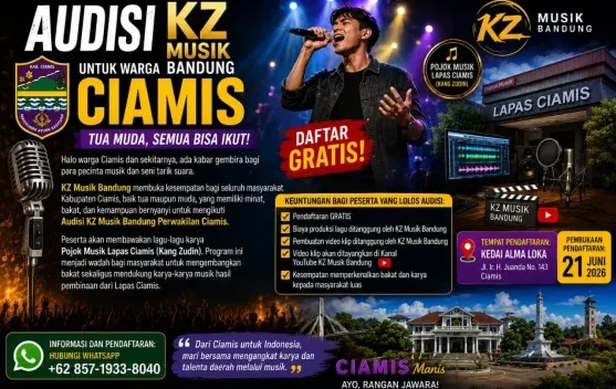 KZ Musik Bandung Buka Audisi Gratis untuk Warga Ciamis
