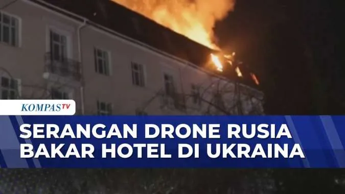 Serangan Drone Rusia Hancurkan Hotel di Sumy, 50 Orang Dievakuasi