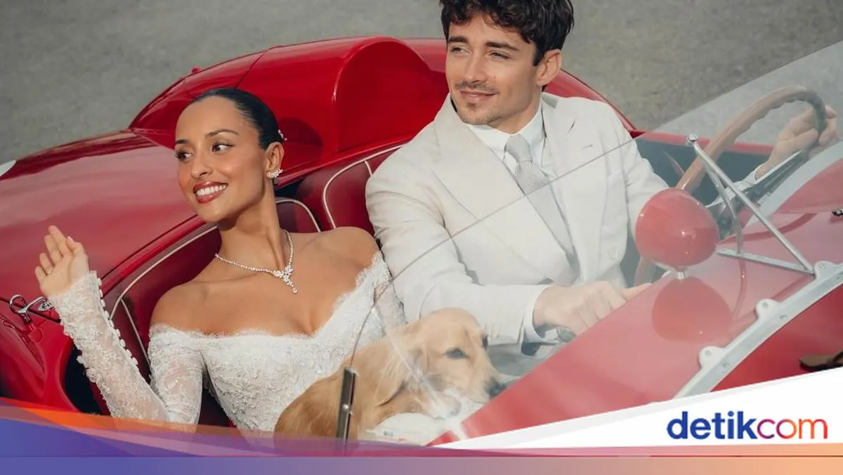 Charles Leclerc Resmi Menikahi Influencer Alexandra Saint Mleux dengan Ferrari Vintage