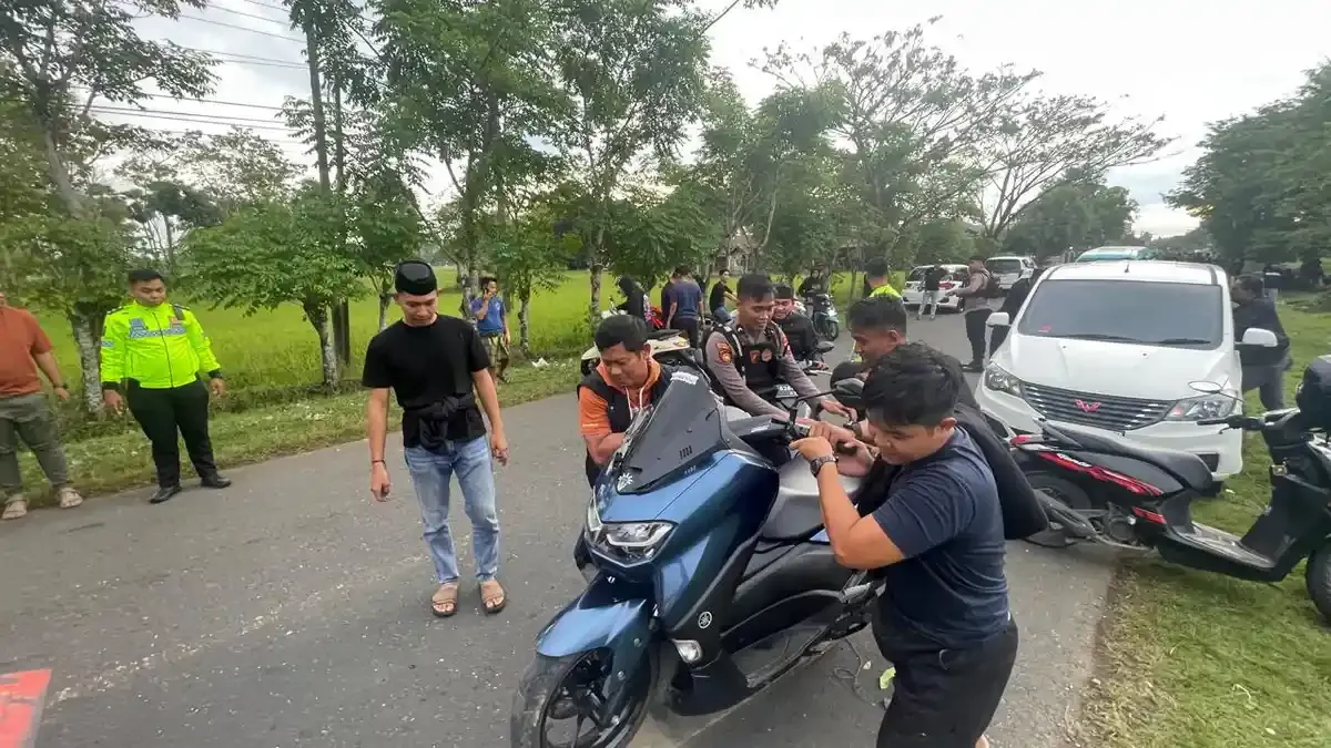 Polisi Amankan 30 Motor dalam Razia Balap Liar di Bone