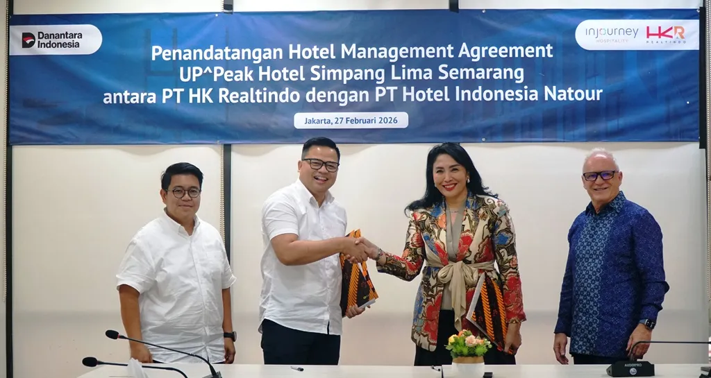 HK Realtindo Kerja Sama dengan InJourney untuk Kelola Up Peak Hotel Semarang
