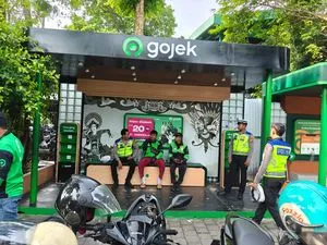 Polres Bandara Ngurah Rai Ajak Driver Ojek Jaga Kamtibmas dan Ketertiban