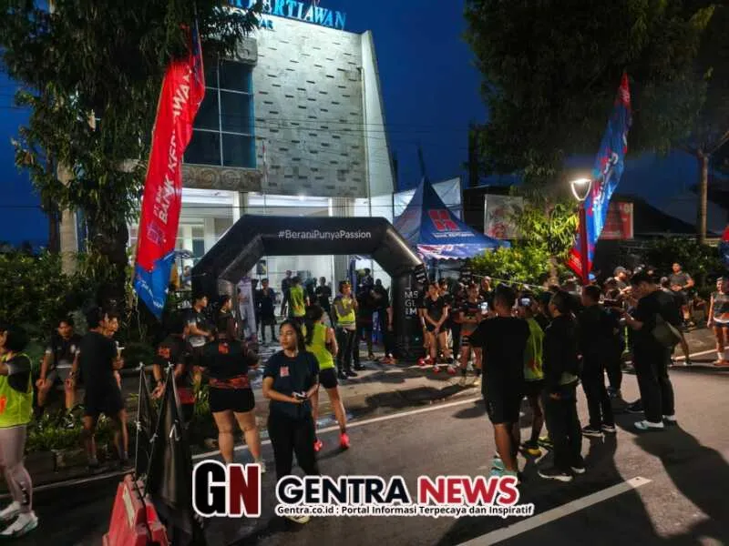 Babinsa Amankan Event Lari MS Glow untuk Gaya Hidup Sehat