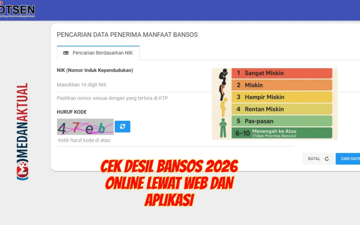 Pengecekan Desil Bansos 2026 Kini Bisa Dilakukan Secara Online