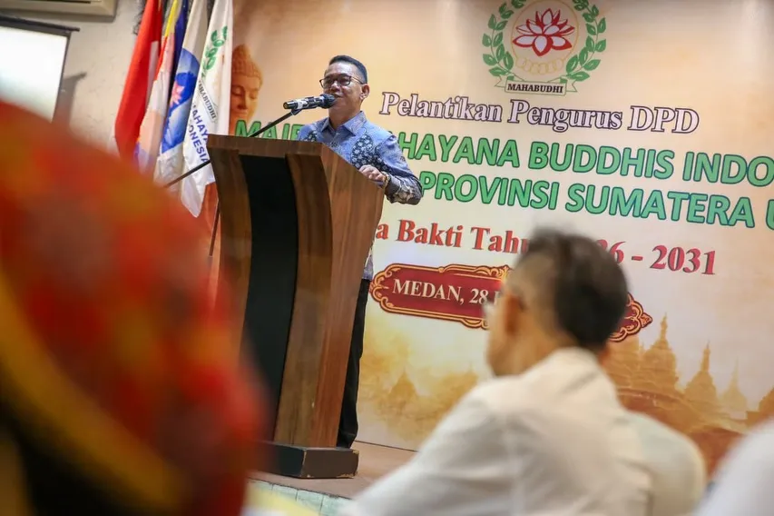 Wakil Wali Kota Medan Dukung Pelantikan DPD Mahabudhi Sumut