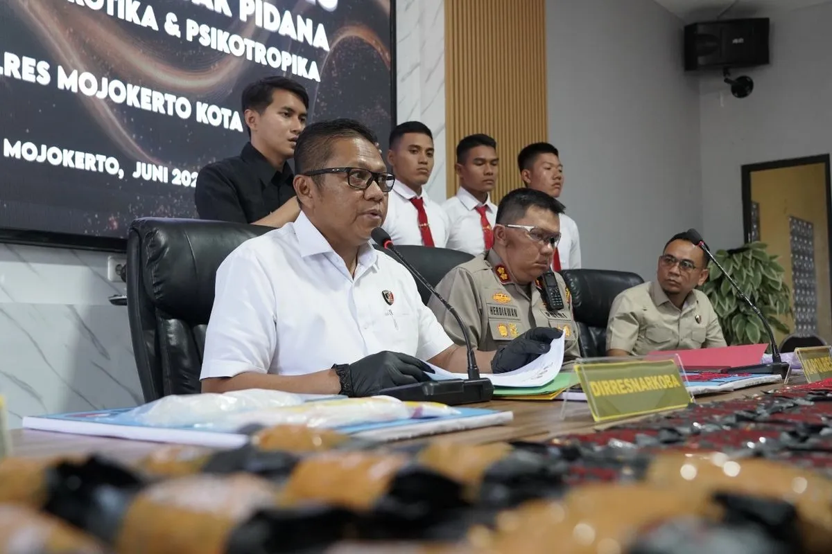 Polisi Sita Narkotika dalam Bentuk Liquid Vape Senilai Rp4,9 M di Mojokerto