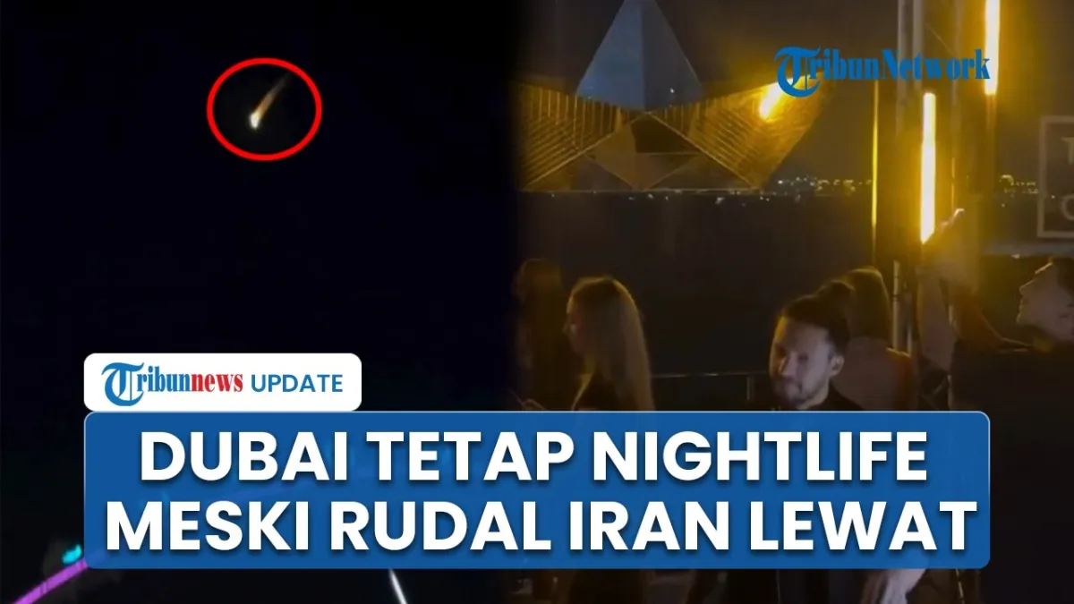 Penduduk Dubai Tetap Berpesta Meski Rudal Iran Melintas di Langit