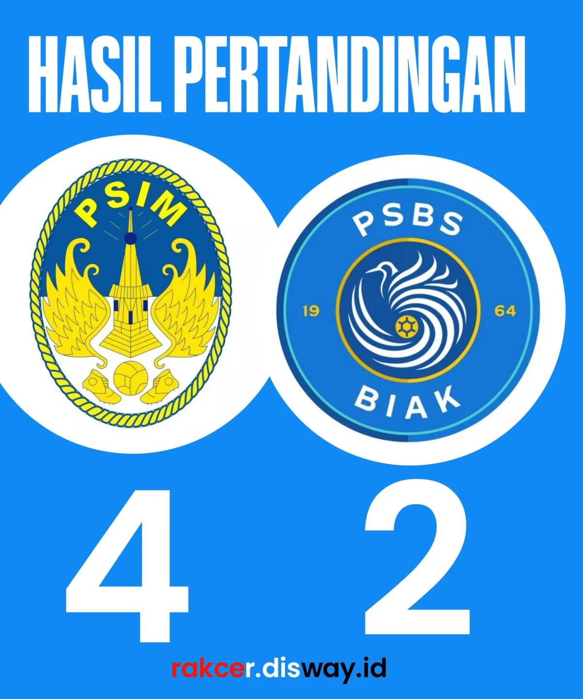 PSIM Yogyakarta Akhiri Puasa Kemenangan dengan Kemenangan 4-2 atas PSBS Biak
