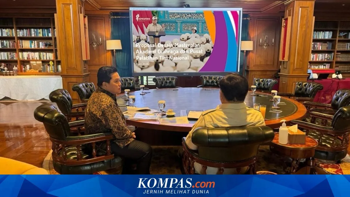 Erick Thohir Laporkan Pembangunan Akademi Olahraga Nasional kepada Prabowo