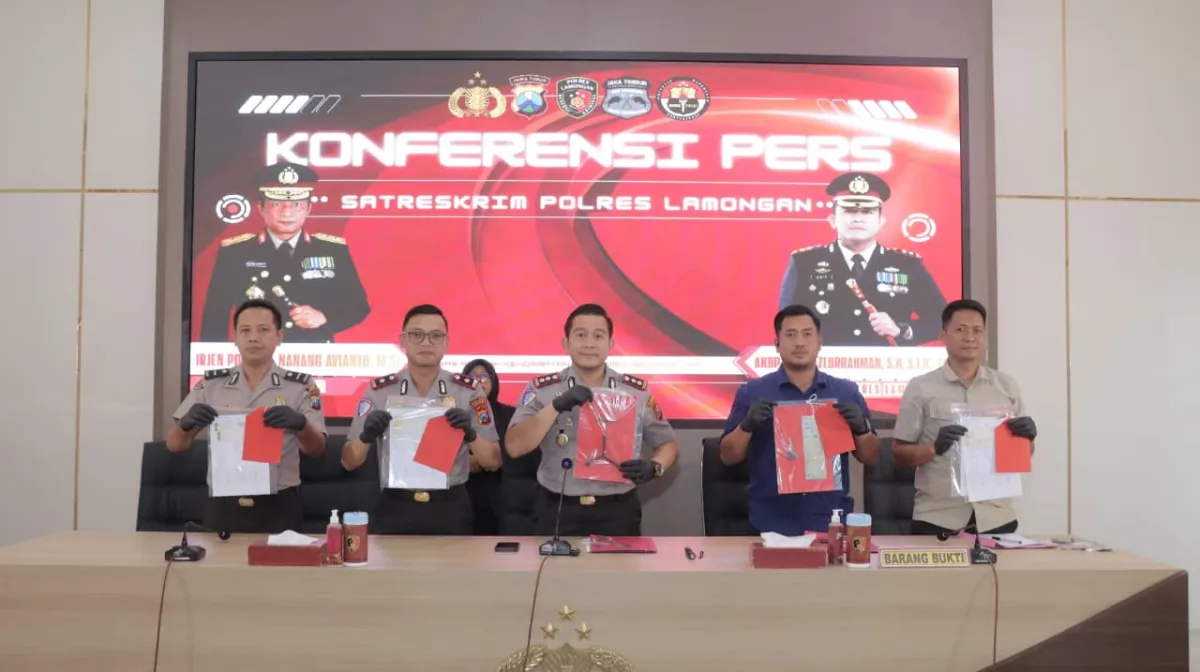 Polres Lamongan Ungkap Sindikat Curanmor, Residivis Jadi Otak Pelaku