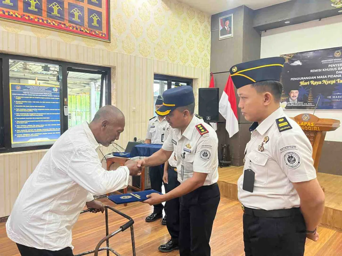 Lapas Wonogiri Beri Remisi Khusus untuk WBP Hindu pada Nyepi