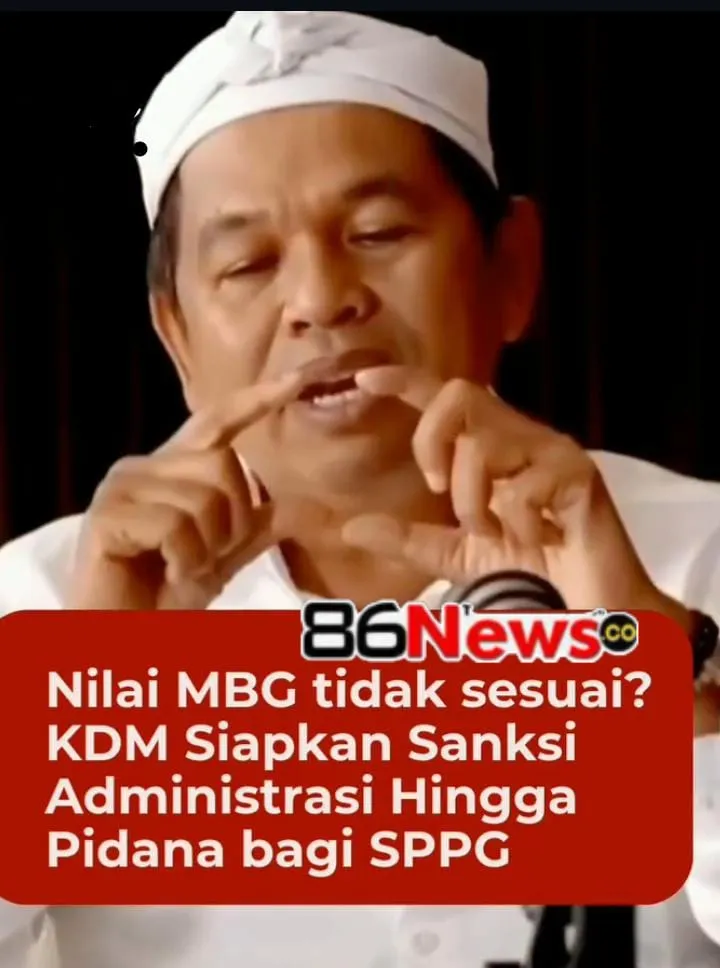 Gubernur Jabar Tegaskan Pelaporan Program MBG dan Ancaman Sanksi Bagi SPPG