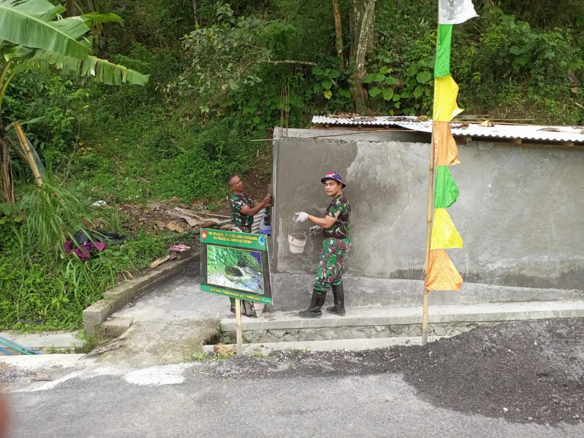 TMMD Reguler ke-127: TNI dan Warga Somagede Perkuat Sumber Air Bersih