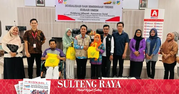 Alfamidi dan Dinas Sosial Sulteng Tingkatkan Kapasitas UMKM melalui Bimtek