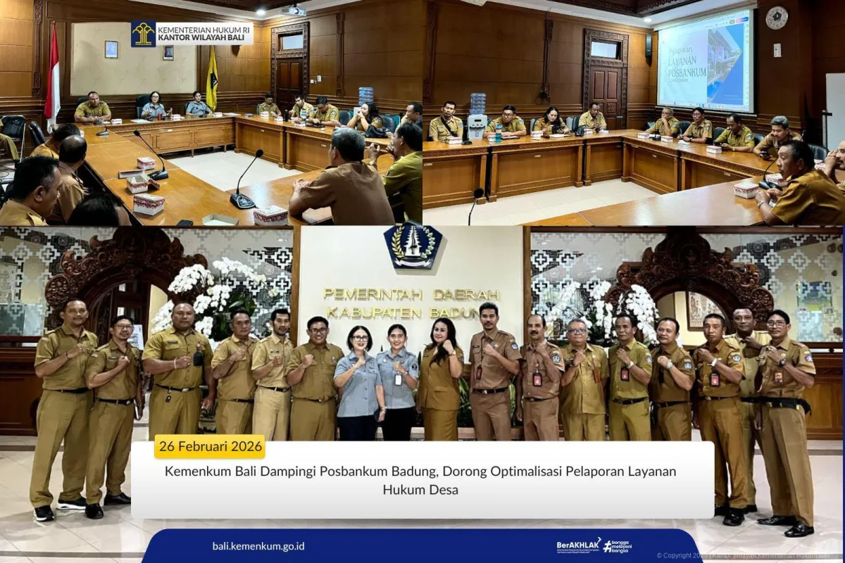 Kemenkum Bali Dukung Optimalisasi Layanan Hukum Melalui Posbankum di Badung