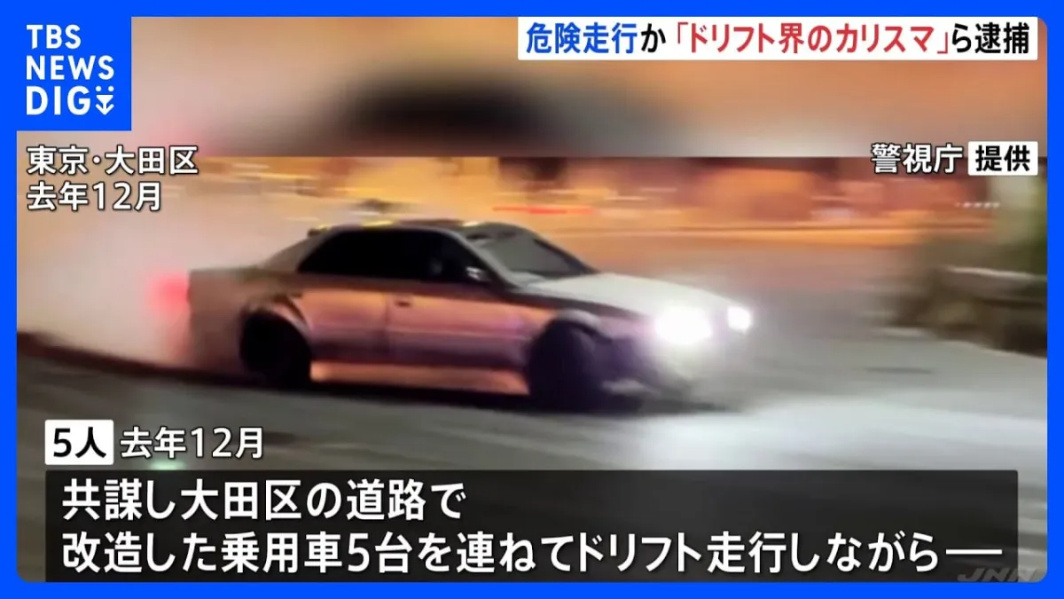 Aksi Ngedrift di Tokyo Berujung Penangkapan dan Luka Parah