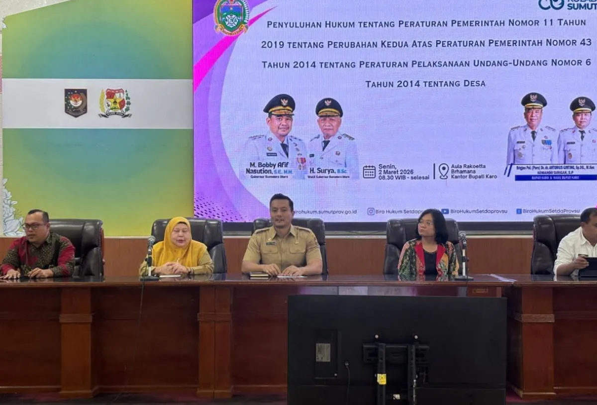 Pemkab Karo Gelar Penyuluhan Hukum untuk Tingkatkan Pemahaman Kepala Desa