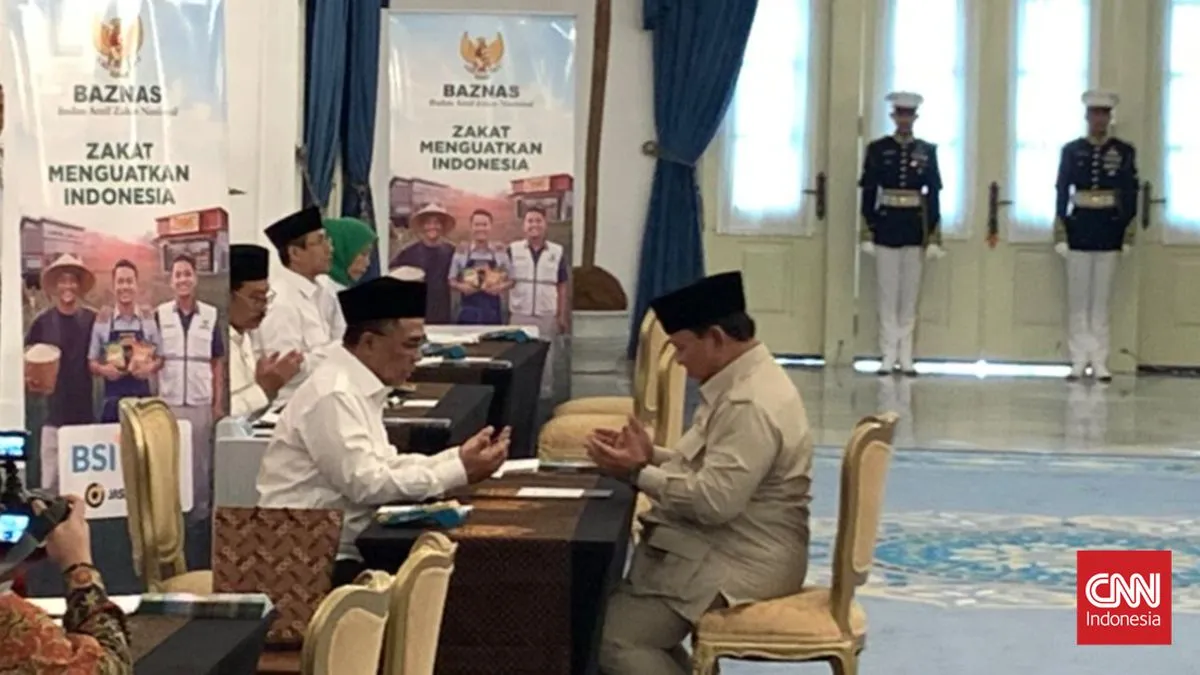 Prabowo dan Gibran Pimpin Pembayaran Zakat di Istana