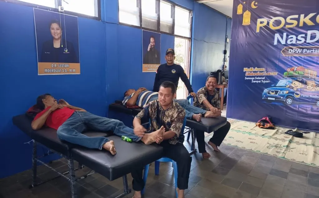 Posko Mudik NasDem Jateng Sediakan Layanan Kesehatan dan Istirahat Gratis untuk Pemudik