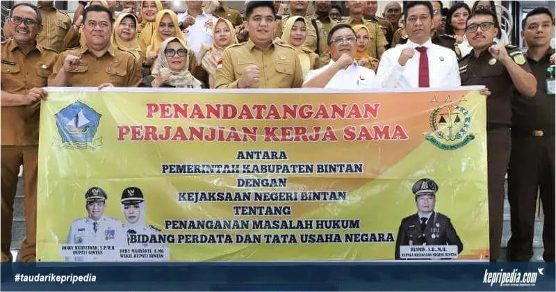 Kejari Bintan Teken PKS, Selamatkan dan Pulihkan Keuangan Negara