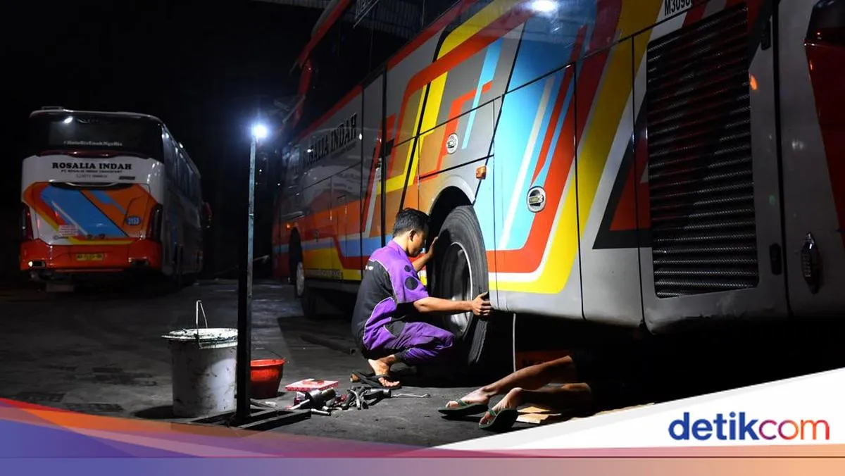 Pengecekan Armada Bus Mudik Pastikan Perjalanan Aman