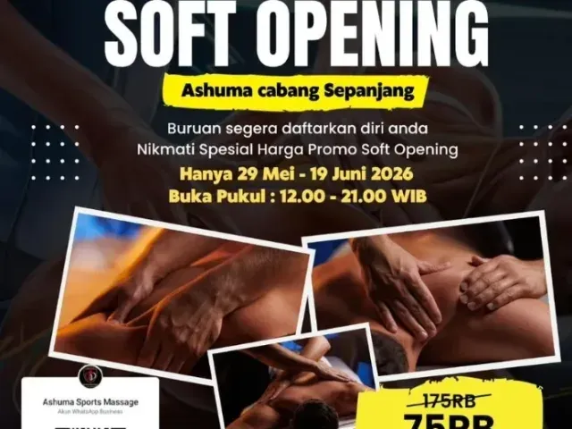 Ashuma Sports Massage Buka Cabang Pertama untuk Dukung Pemulihan Atlet di Sidoarjo