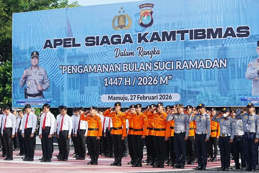 Apel Siaga Kamtibmas Polri Jamin Keamanan Ibadah Ramadhan di Sulbar