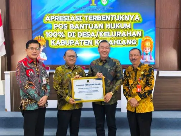 Kepahiang Terima Dua Penghargaan dari Kemenkum Bengkulu