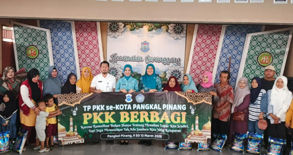 PKK Pangkalpinang Tebar Kasih Lewat Bakti Sosial di Bulan Ramadan