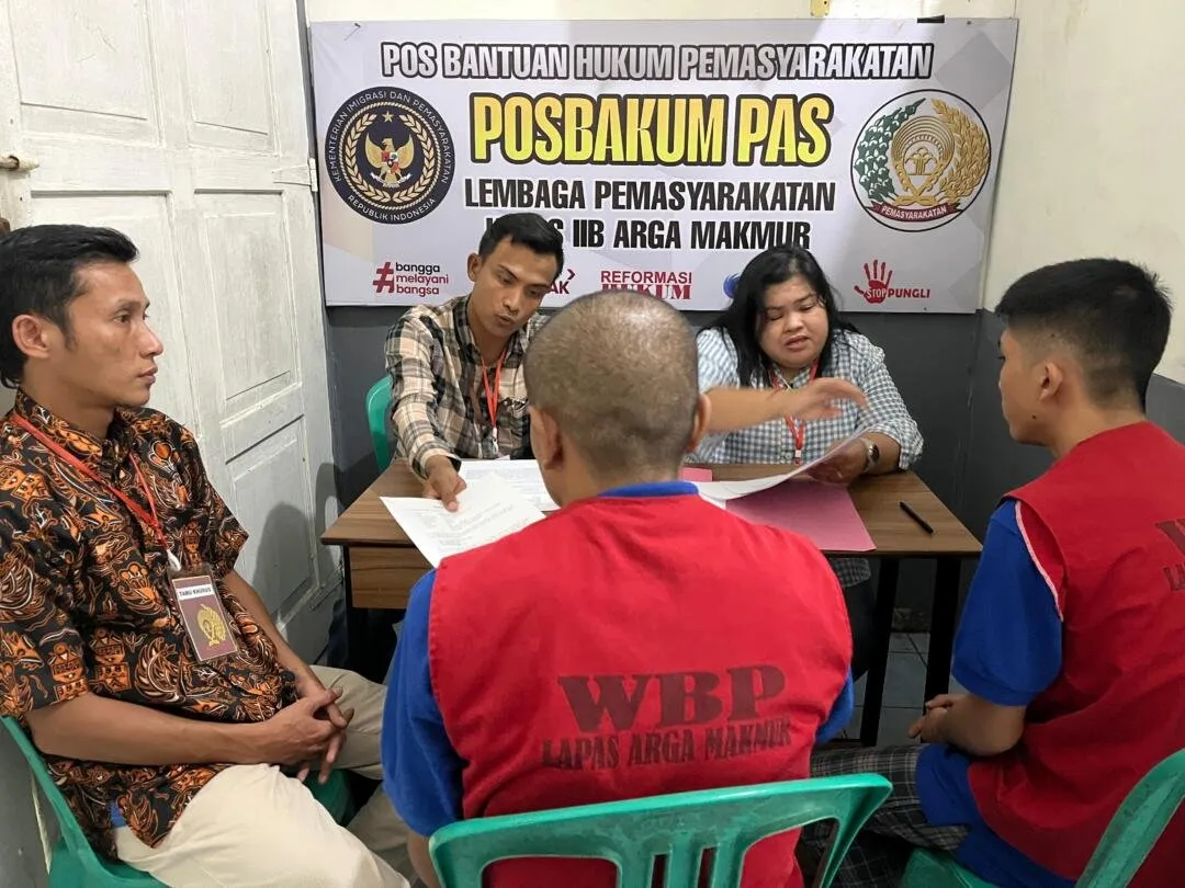 Lapas Arga Makmur Fasilitasi Konsultasi Hukum untuk Warga Binaan