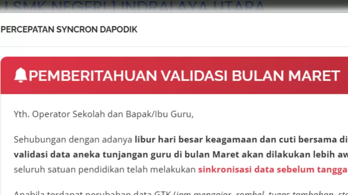 Update Tunjangan Profesi Guru Maret 2026: Pentingnya Sinkronisasi Data