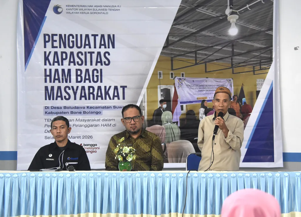 Desa Boludawa Gelar Pelatihan Penguatan Kapasitas Hak Asasi Manusia