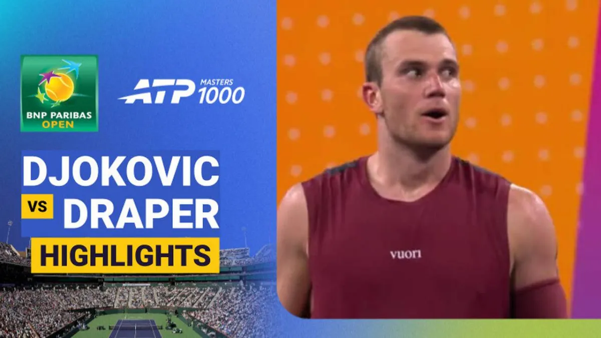 Novak Djokovic Menang atas Jack Draper di BNP Paribas Open 2026