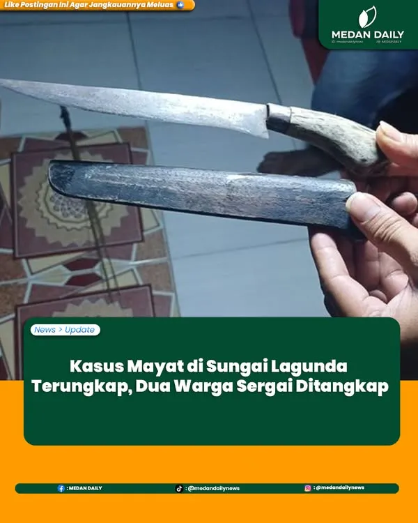 Penemuan Jasad Pria di Sungai Lagunda, Dua Tersangka Dibekuk