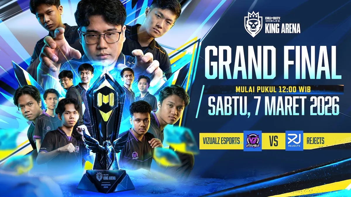 Visualz Esports dan Rejects Siap Bertarung di Grand Finals CODM King Arena 2026