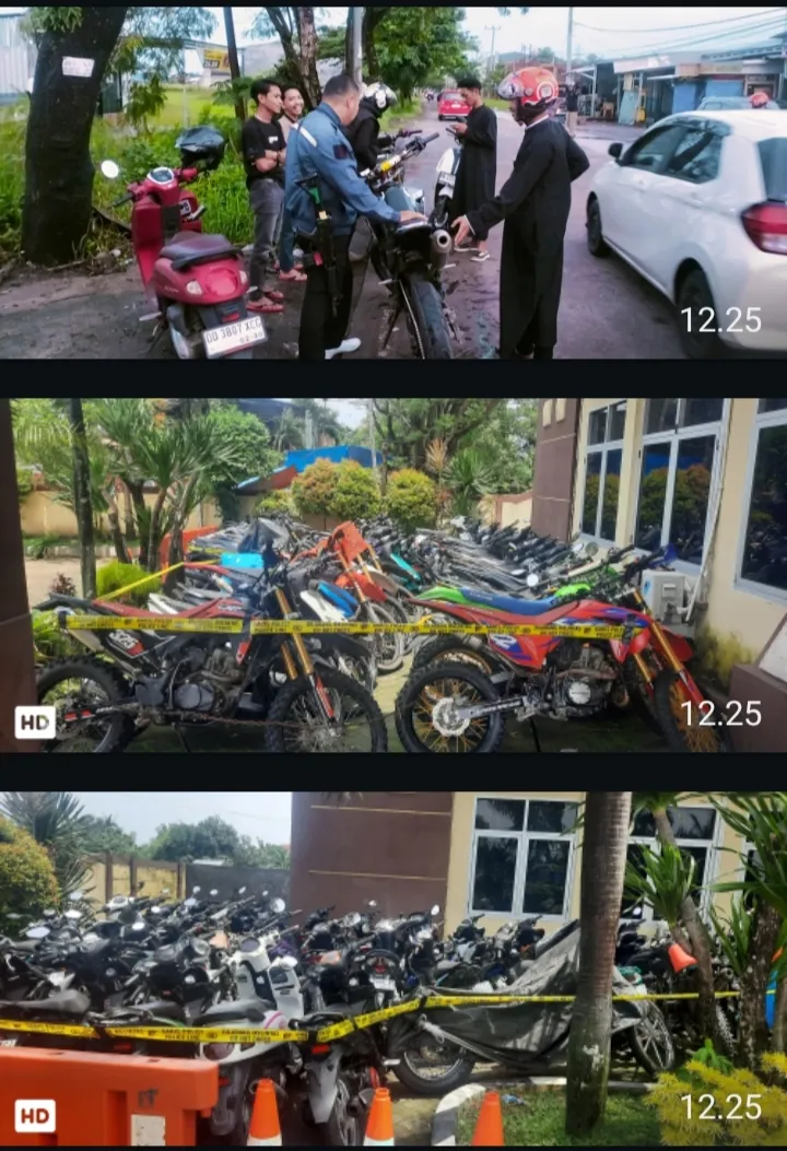 Polsek Tamalate Amankan 50 Motor Knalpot Brong, Tegaskan Zero Toleransi Selama Ramadhan