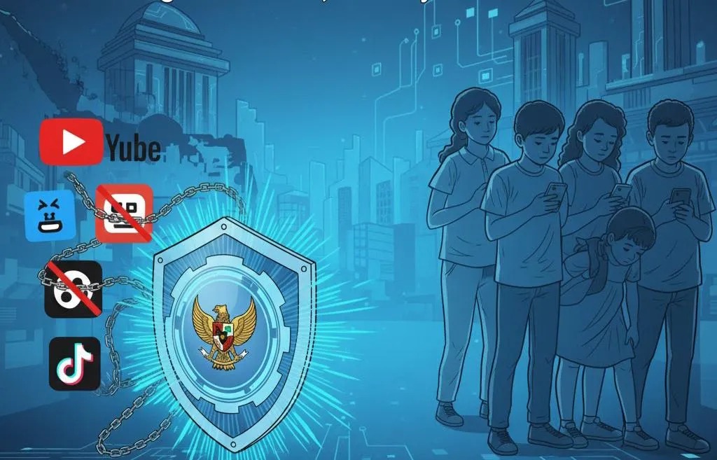 Pemerintah Nonaktifkan Akun Anak di Platform Digital Berisiko Mulai Maret 2026