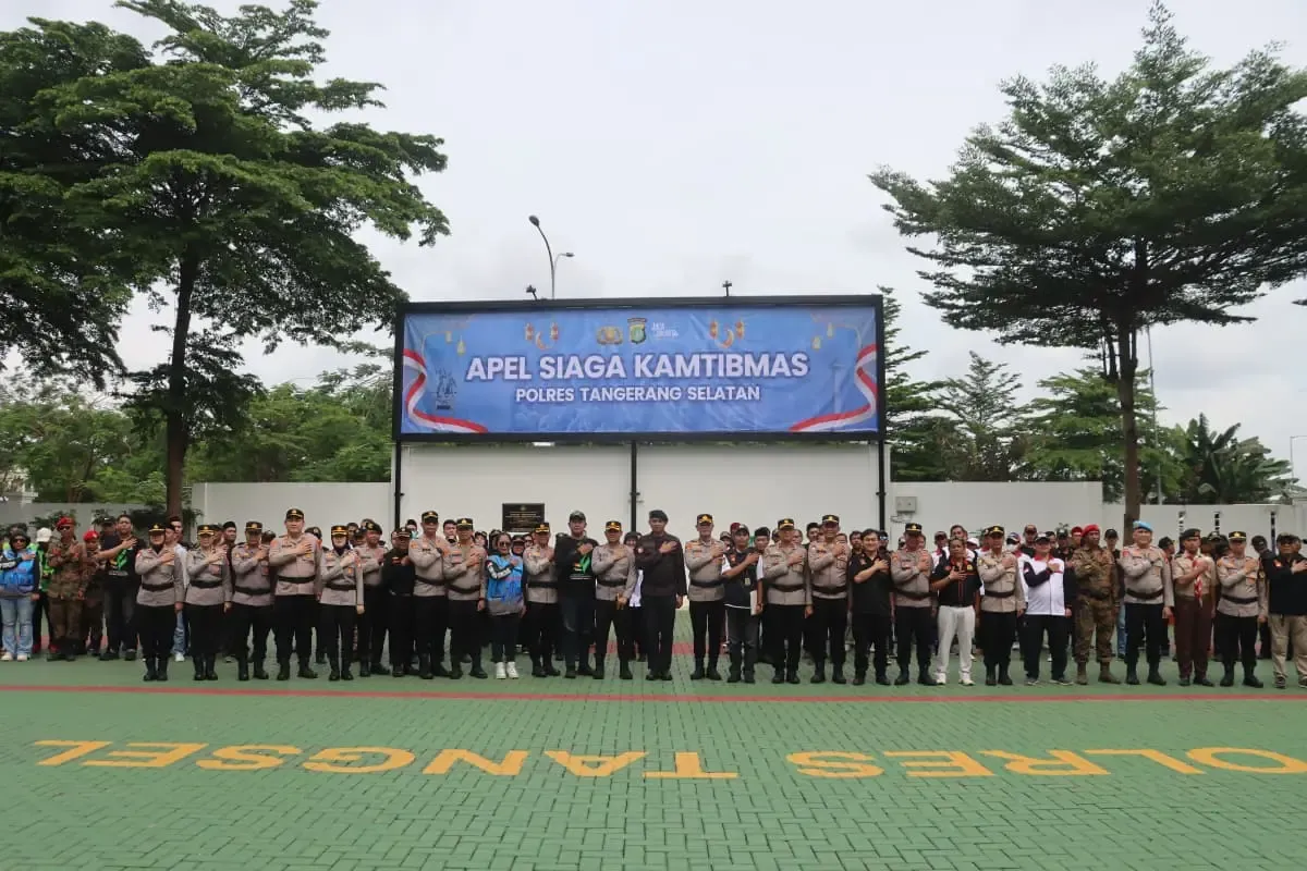 Polres Tangsel Gelar Apel Siaga Kamtibmas, Ajak Masyarakat Jaga Keamanan Bersama