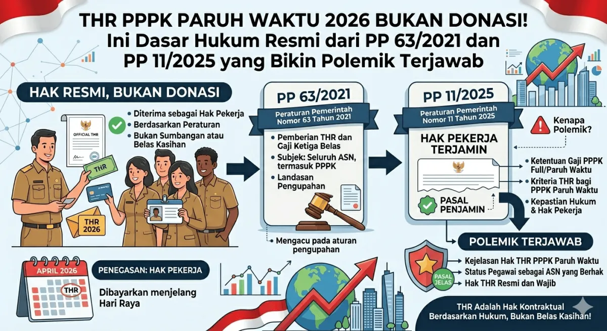 THR PPPK Paruh Waktu 2026: Hak Resmi Berdasarkan Regulasi, Bukan Donasi