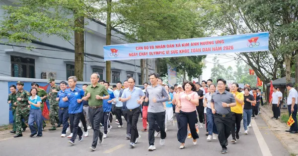Komune Kim Anh Rayakan Hari Lari Olimpiade untuk Tingkatkan Kesadaran Kesehatan