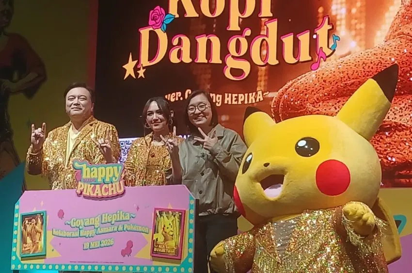 Happy Asmara Modernisasi 'Kopi Dangdut' dengan Kolaborasi Pikachu