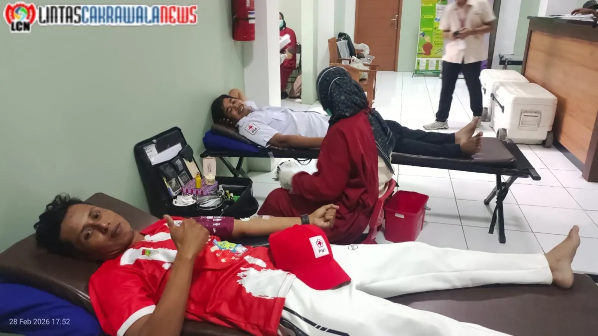 Pemerintah Desa Kosambi Dalam Gelar Donor Darah Bersama PMI